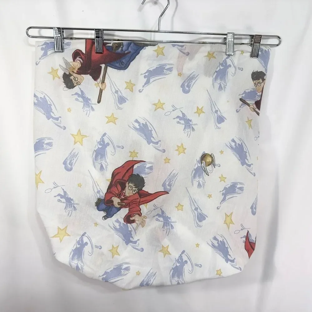 Harry‎ Potter Twin Flat Sheet Vintage 2000 Y2K Quidditch Chamber of Secrets
